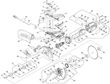 Part Location Diagram of 080006014904 Ryobi Warning Label