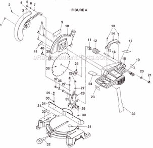 Part Location Diagram of 303507000 Ryobi Handle