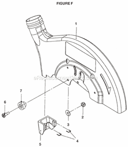 Part Location Diagram of 330055000 Ryobi Dust Shute