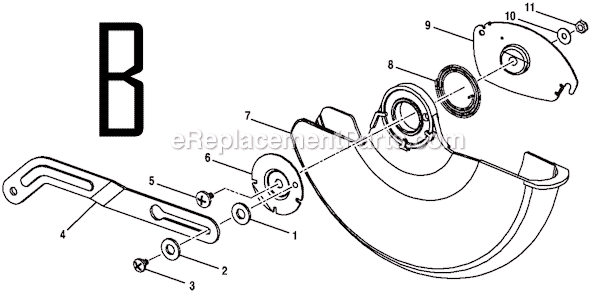 Part Location Diagram of 270184006 Ryobi Lower Guard Pivot
