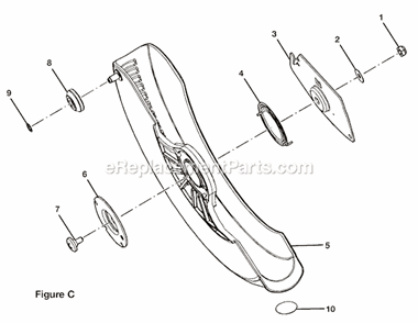Page C Diagram and Parts List for TS1353DXL  Ryobi Miter Saw