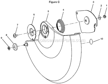 Page C Diagram and Parts List for TS13552DXL  Ryobi Miter Saw