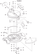 Page C Diagram and Parts List for TS1550  Ryobi Miter Saw