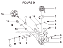 Page D Diagram and Parts List for TS1550  Ryobi Miter Saw