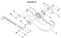 Page B Diagram and Parts List for TS1551  Ryobi Miter Saw