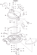 Page C Diagram and Parts List for TS1551  Ryobi Miter Saw