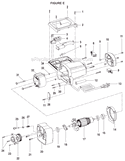 Page E Diagram and Parts List for TS1551  Ryobi Miter Saw