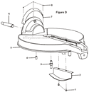 Page D Diagram and Parts List for TS1552DXL  Ryobi Miter Saw