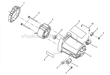 Figure F Diagram and Parts List for TS1552LA  Ryobi Miter Saw