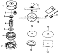 Part Location Diagram of GM166903 Ryobi Spring Plate