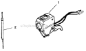 Part Location Diagram of A08423B Ryobi Throttle Assembly
