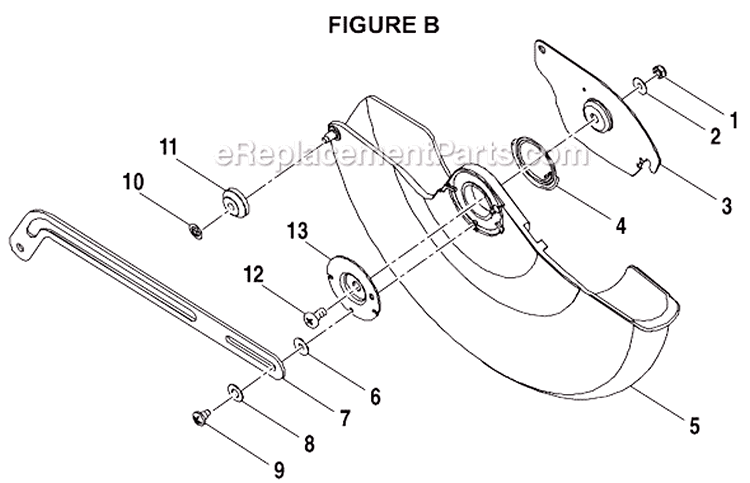 Page B Diagram and Parts List for TS1550  Ryobi Miter Saw