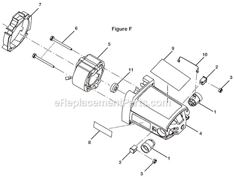 Page F Diagram and Parts List for TS1552DXL  Ryobi Miter Saw
