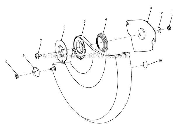 Figure C Diagram and Parts List for TS1552LA  Ryobi Miter Saw