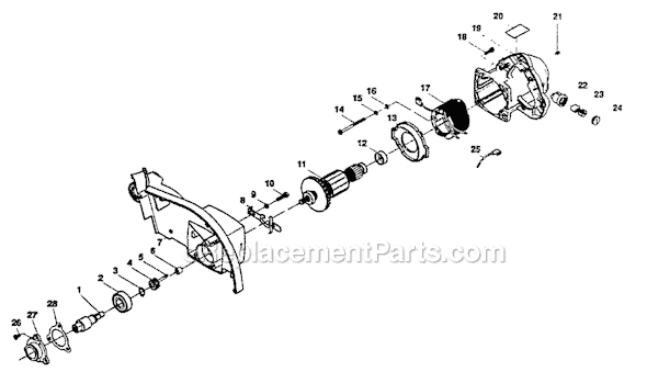 Page B Diagram and Parts List for TSS200 After-001901 Ryobi Miter Saw