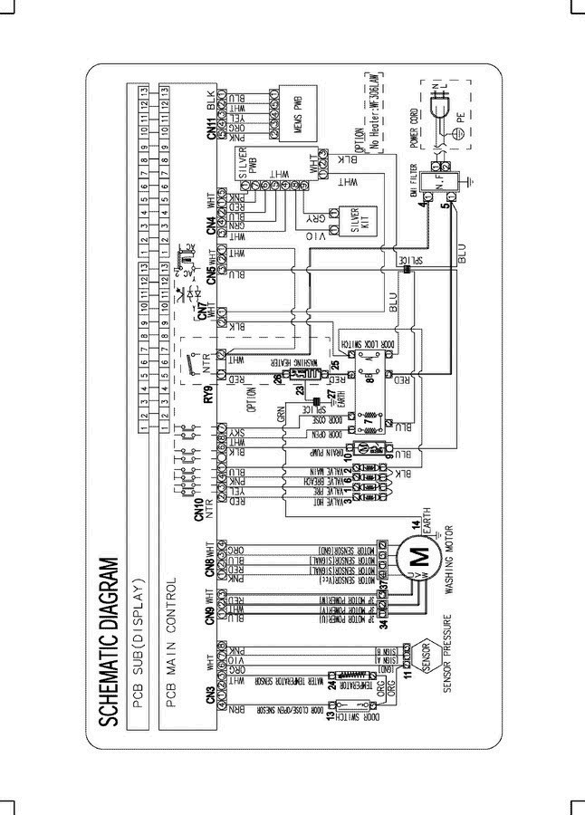 07 - Wiring Information Diagram and Parts List for WF306LAW XAA Samsung Washer