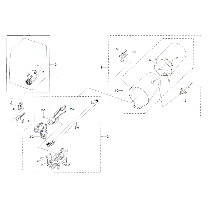 Duct And Burner Diagram and Parts List for DV42H5400GF A3-00 Samsung Dryer
