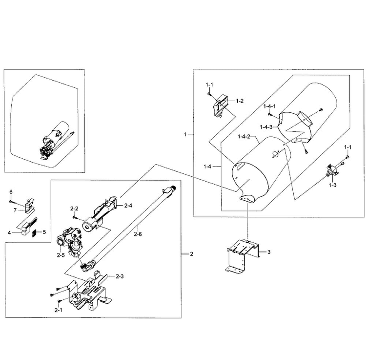 Burner Assy Diagram and Parts List for DV361GWBEWR A3-0001 Samsung Dryer