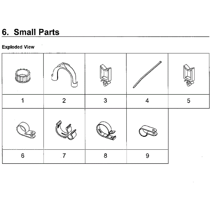 Small Diagram and Parts List for WA48H7400AW AA-11 Samsung Washer
