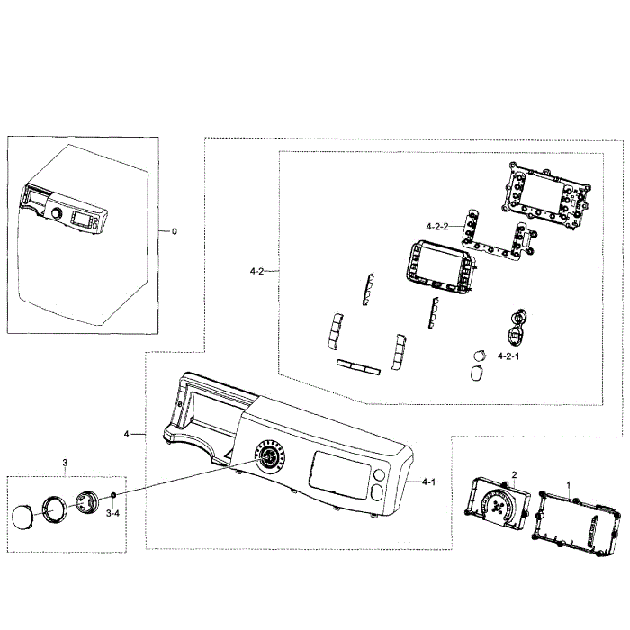 Control Panel Diagram and Parts List for WF520ABP XAA-07 Samsung Washer