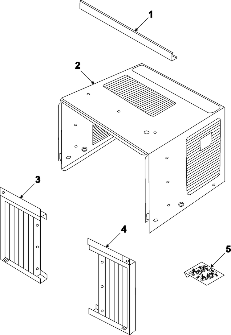 Outer Case Assembly Diagram and Parts List for AW060CM XAA Samsung Air Conditioner