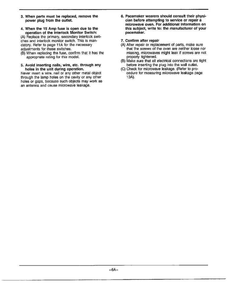 Cautions Page 2 Diagram and Parts List for MW2070U XAA Samsung Microwave