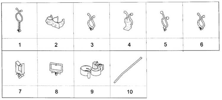 Cable Holders Diagram and Parts List for WF231ANW XAA-0001 Samsung Washer