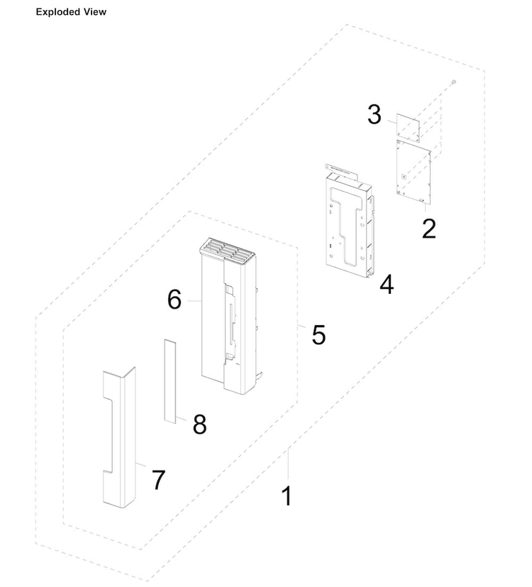 Control Box Diagram and Parts List for SMH2117S XAA-0002 Samsung Microwave