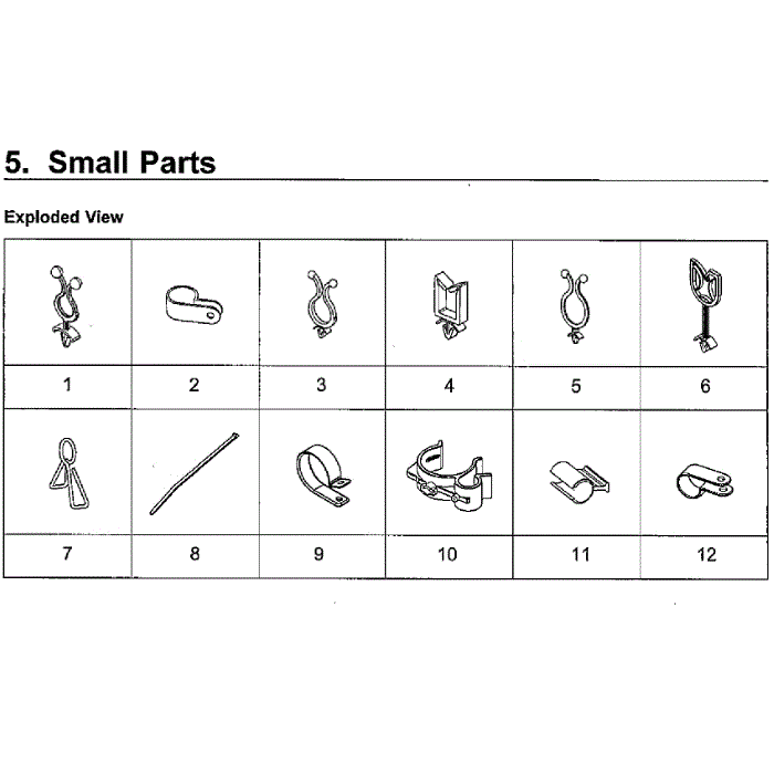 Small Diagram and Parts List for WA5471ABW XAA-01 Samsung Washer