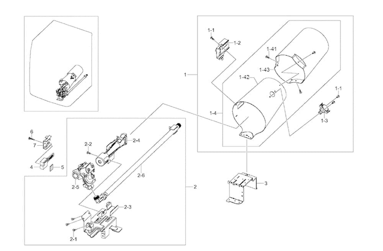 Duct & Burner Diagram and Parts List for DV405GTPASU AA-0000 Samsung Dryer