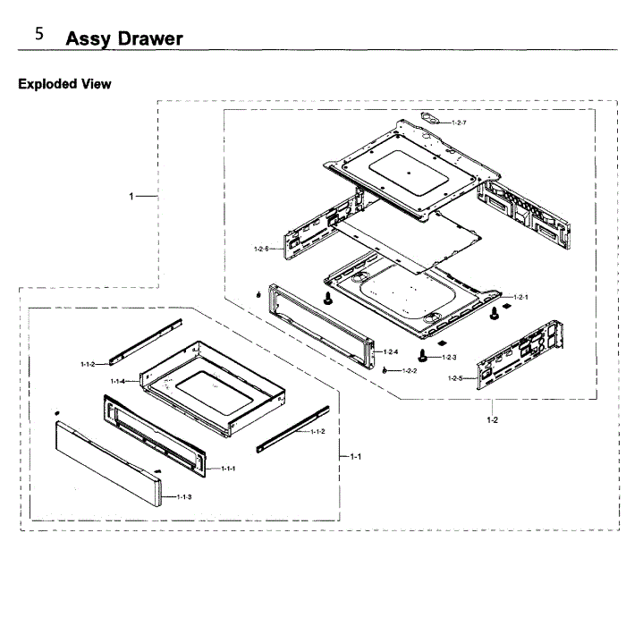 Cooktop Diagram and Parts List for NE58K9430SS AA-00 Samsung Range