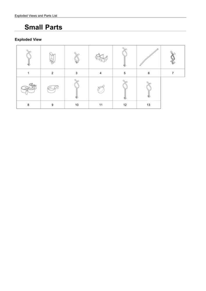 Small Parts Diagram and Parts List for WV55M9600AV A5-03 Samsung Washer