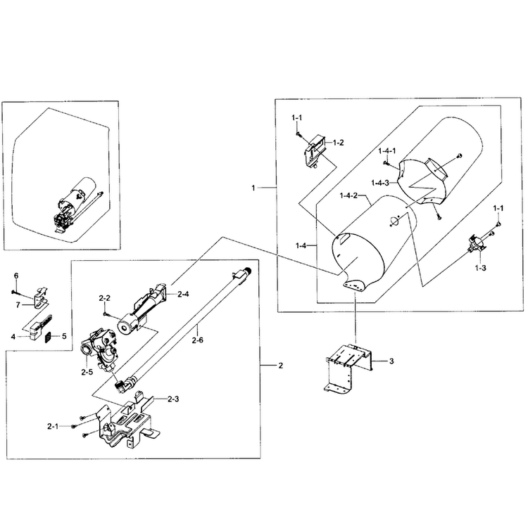 Heater Assy Diagram and Parts List for DV431AGP XAA-0002 Samsung Dryer