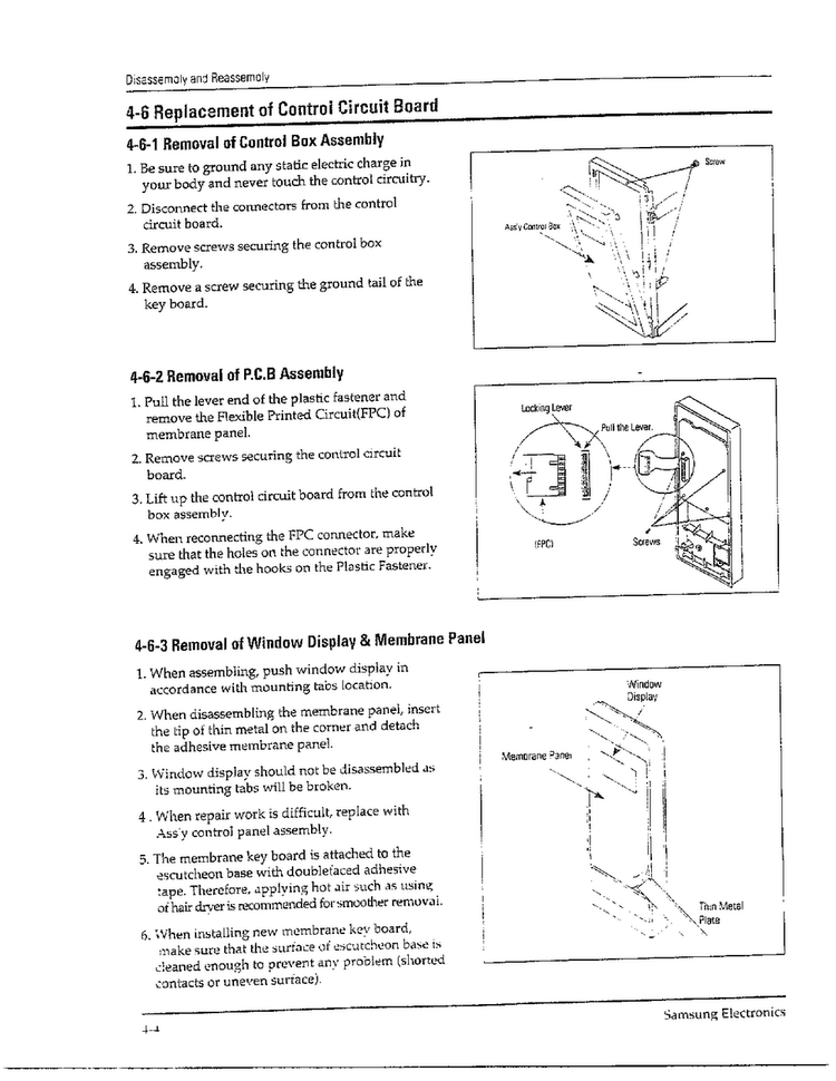 Disassembly And Reassembly Page 4 Diagram and Parts List for MW5580W XAA Samsung Microwave