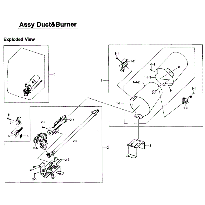Heater Assembly Diagram and Parts List for DV405GTPAWR AA-01 Samsung Dryer