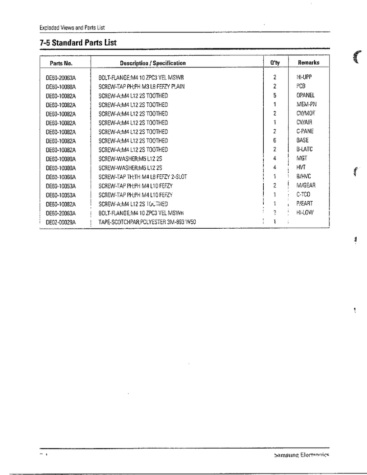 Complete Microwave Assembly Page 4 Diagram and Parts List for MW6470W XAA Samsung Microwave