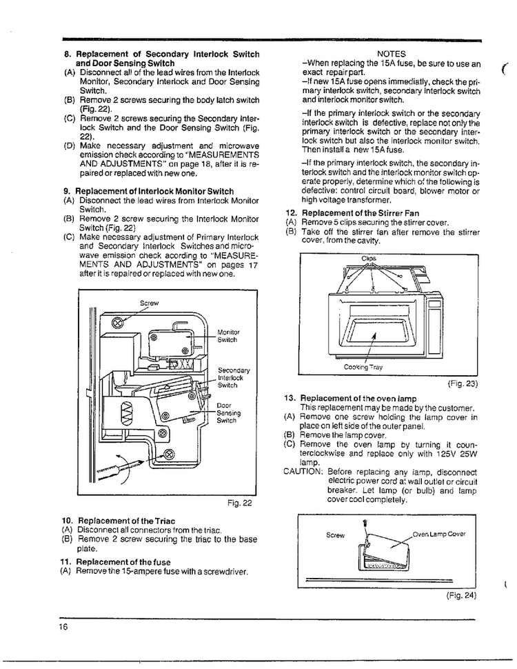 Disassembly/parts Replacement Page 4 Diagram and Parts List for MW4530U XAA Samsung Microwave