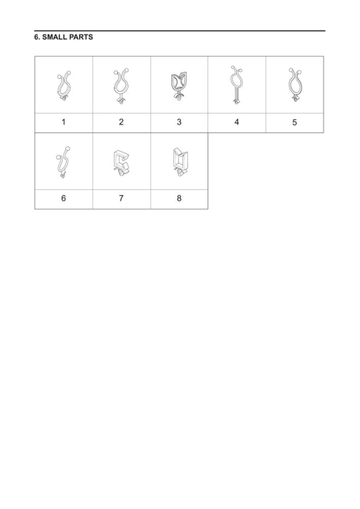 Small Parts Diagram and Parts List for DV22K6800EW A1-11 Samsung Dryer