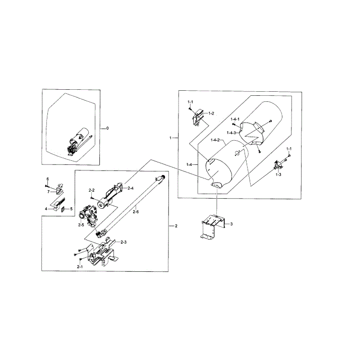 Duct And Burner Diagram and Parts List for DV331AGR XAA-03 Samsung Dryer