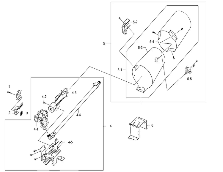Heater Assy Diagram and Parts List for DV410AGW XAA Samsung Dryer