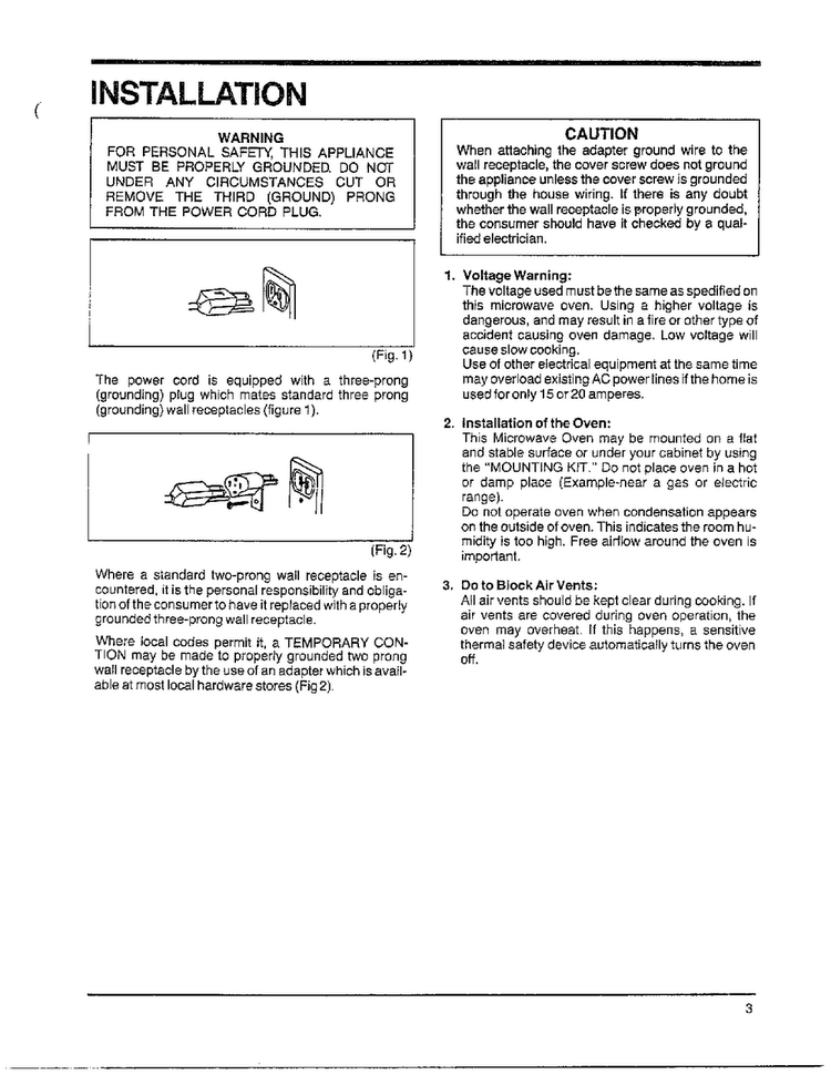 Installation Diagram and Parts List for MW4530U XAA Samsung Microwave