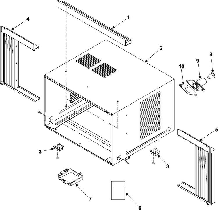 Outer Case Assembly Diagram and Parts List for AW0750 XAA Samsung Air Conditioner