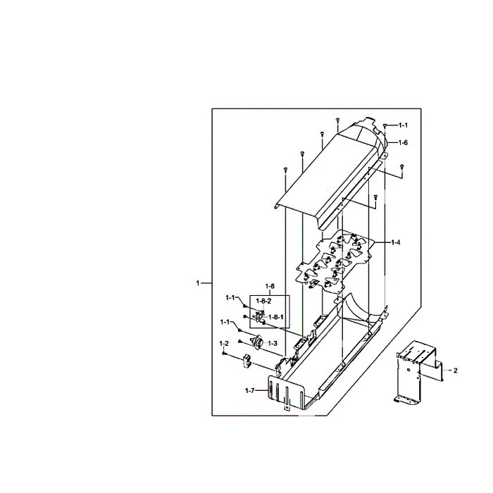 Heater Assembly Diagram and Parts List for DV407AEW XAA-01 Samsung Dryer