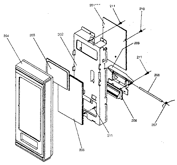 Control Diagram and Parts List for 4018922990  Kenmore Microwave