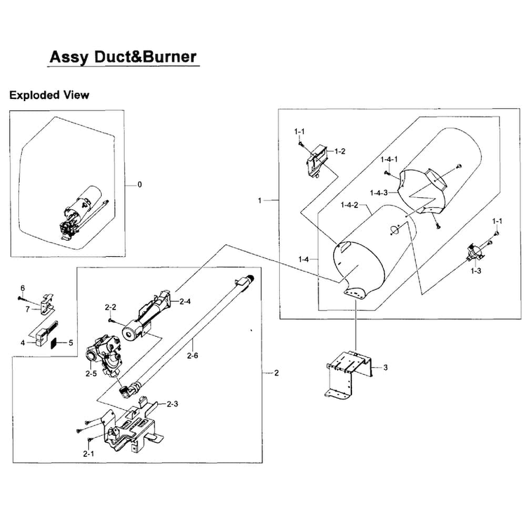 Heater Assy Diagram and Parts List for DV405GTPASU AA-0001 Samsung Dryer