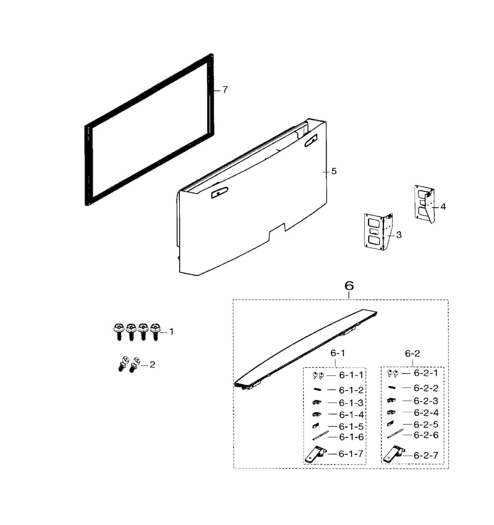 Freezer Door Diagram and Parts List for RF26HFENDSR AA-0000 Samsung Refrigerator