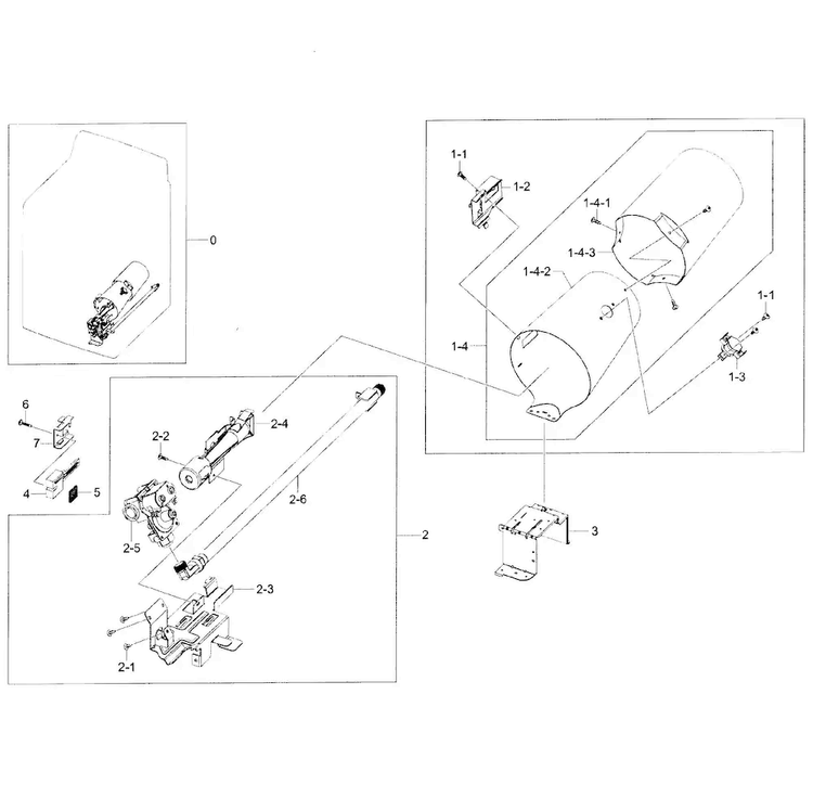 Heater Assy Diagram and Parts List for DV400GWHDWR AA-0001 Samsung Dryer