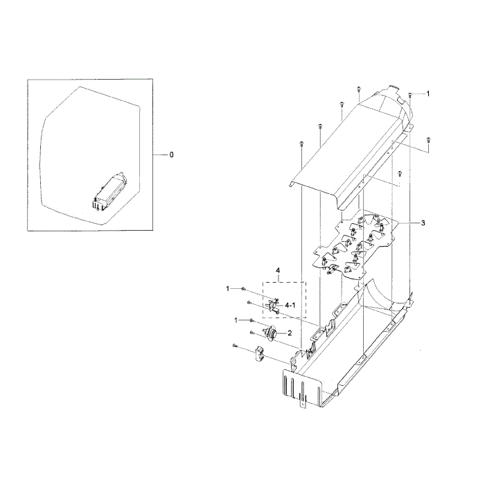 Duct Heater Diagram and Parts List for DV42H5200EW A3-00 Samsung Dryer
