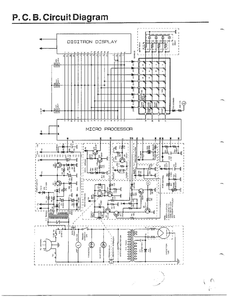 Explode View - Parts List Page 2 Diagram and Parts List for MW3500T XAA Samsung Microwave