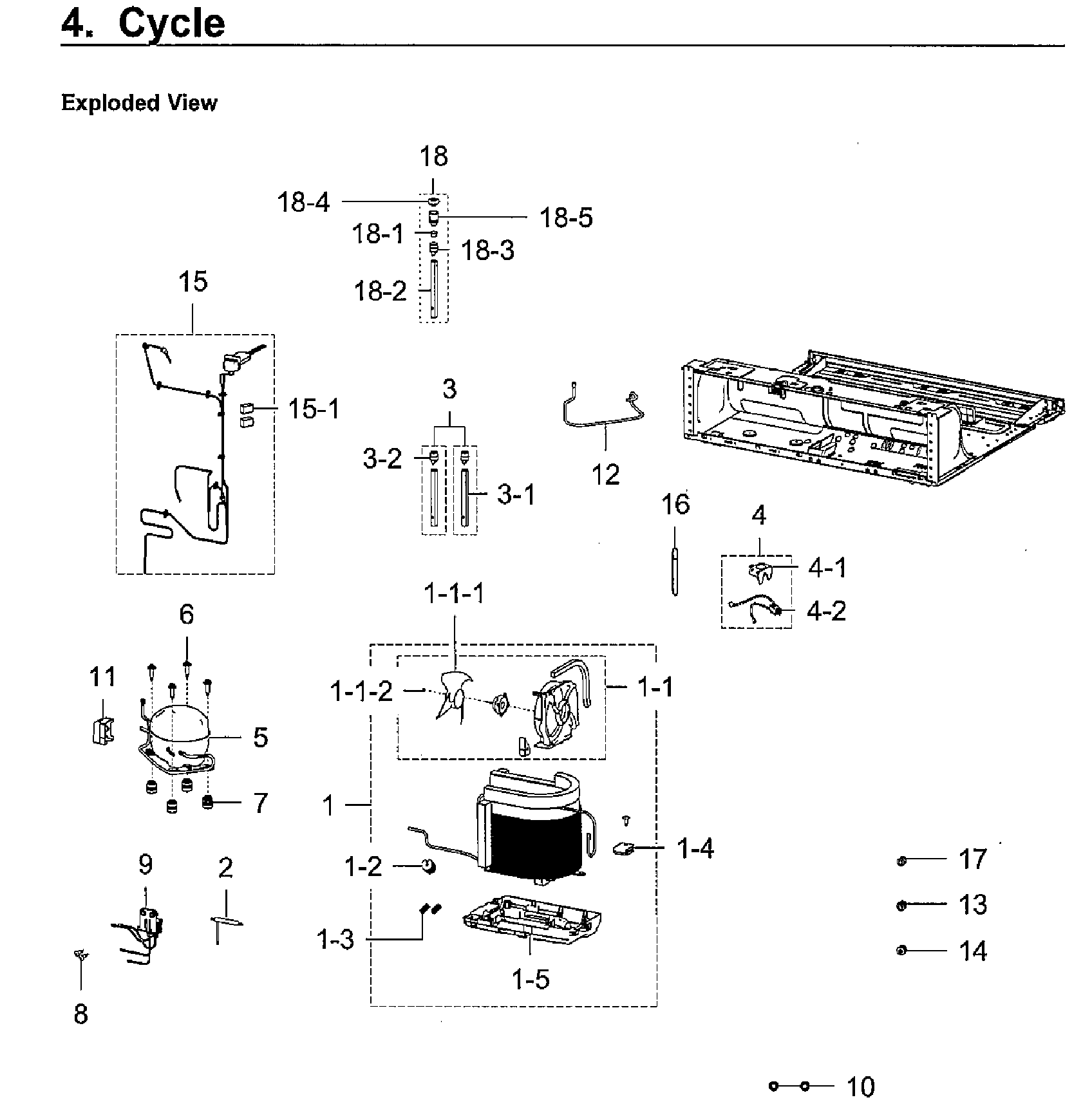 Cycle Diagram and Parts List for RF28K9580SR AA-0002 Samsung Refrigerator